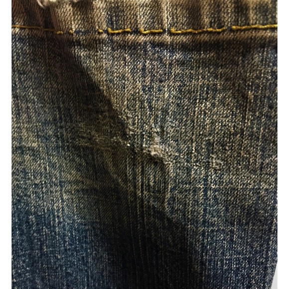 Distressed Levi Low Rise Bootcut Misses 18 Stretch Jeans - Picture 8 of 8